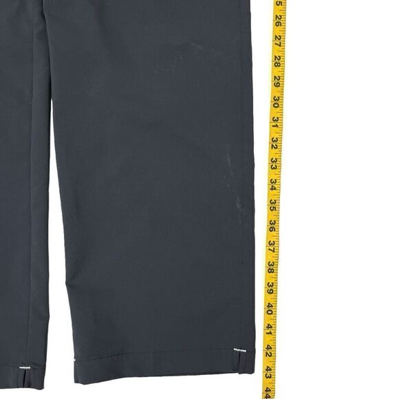 Adidas Mens Flat Front Full Length Four Pocket Relaxed Pants Black Size 40X32 - Picture 8 of 14